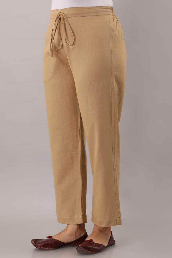 Beige  Bottom Flex Pant