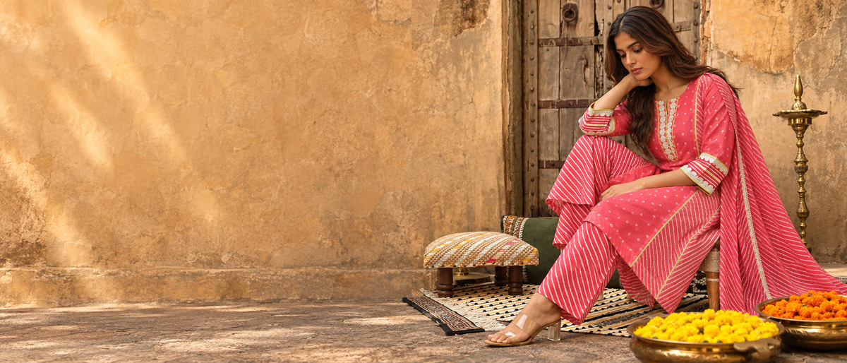 Summer floral printed cotton kurta from Ekohum